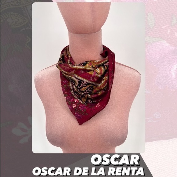 EUC Oscar By Oscar De La Renta Paisley Print Scarf - Picture 1 of 9